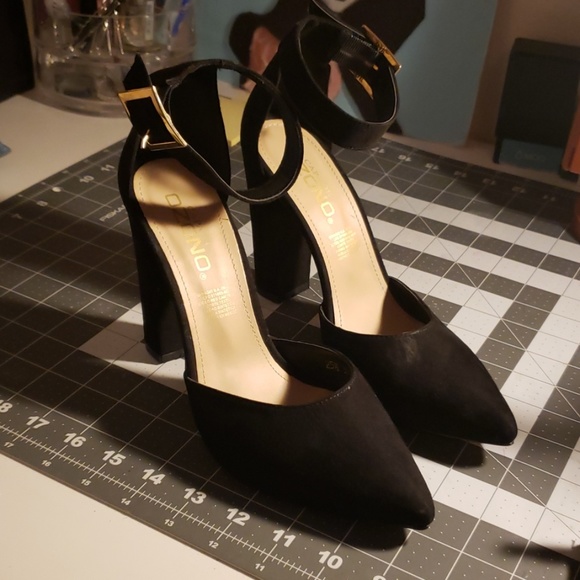 Black Block Heels